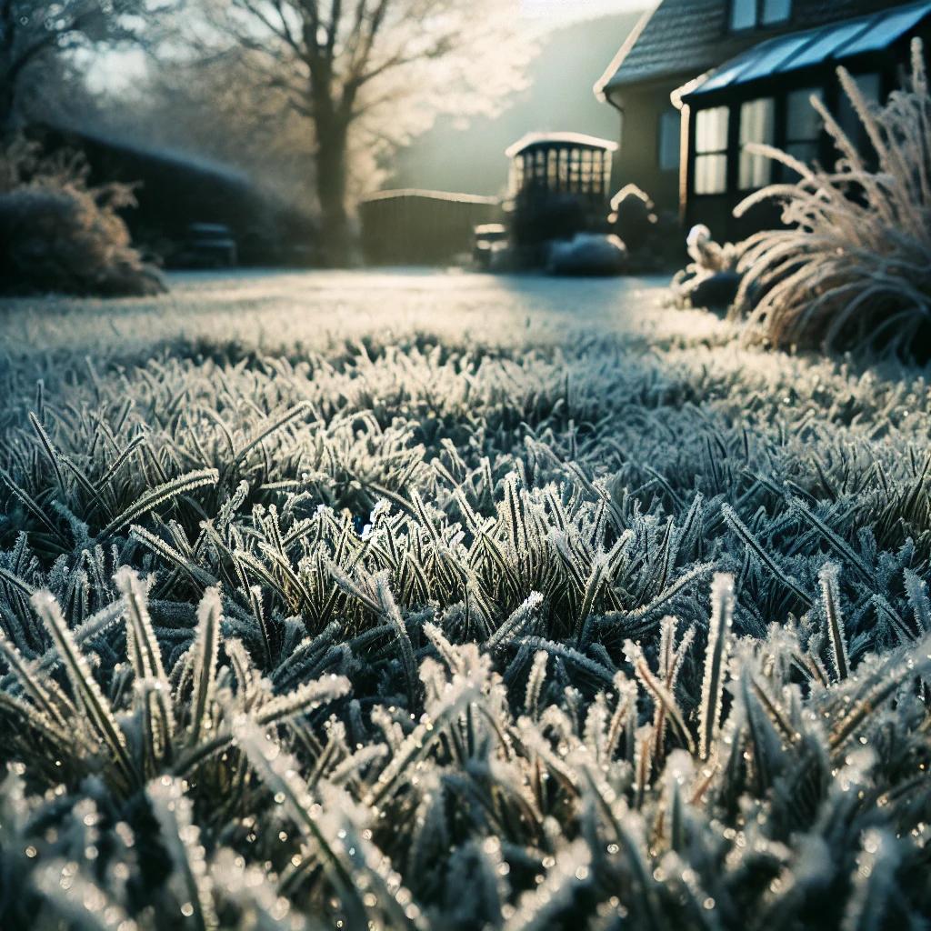 frozen grass